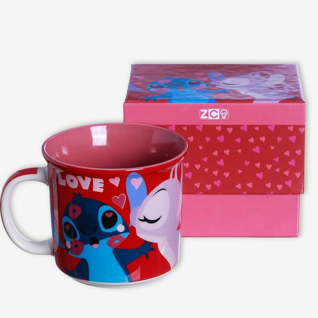 Caneca Stitch Amor - Disney