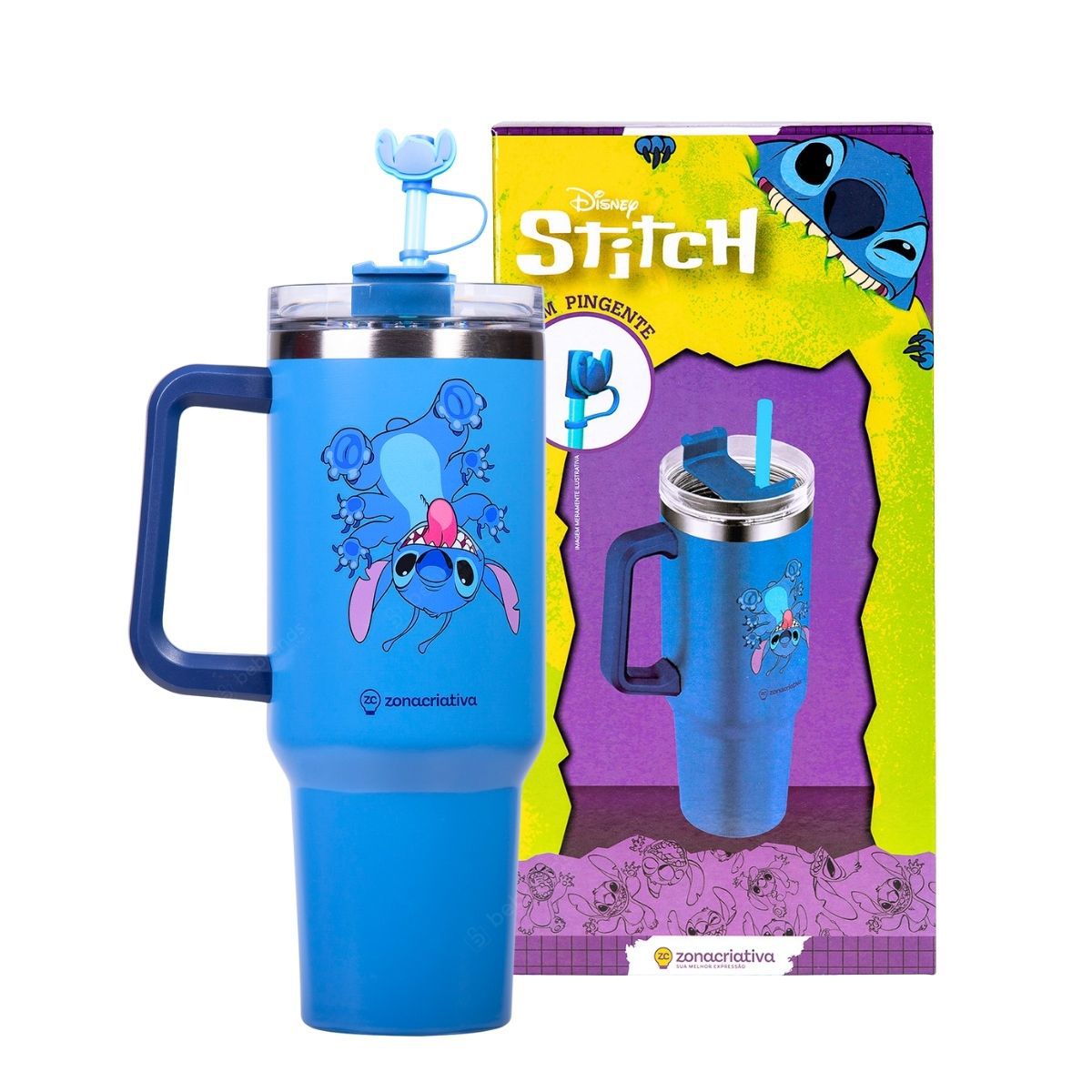 Canecão Tumbler Stitch 1,15L + Pingente Grátis