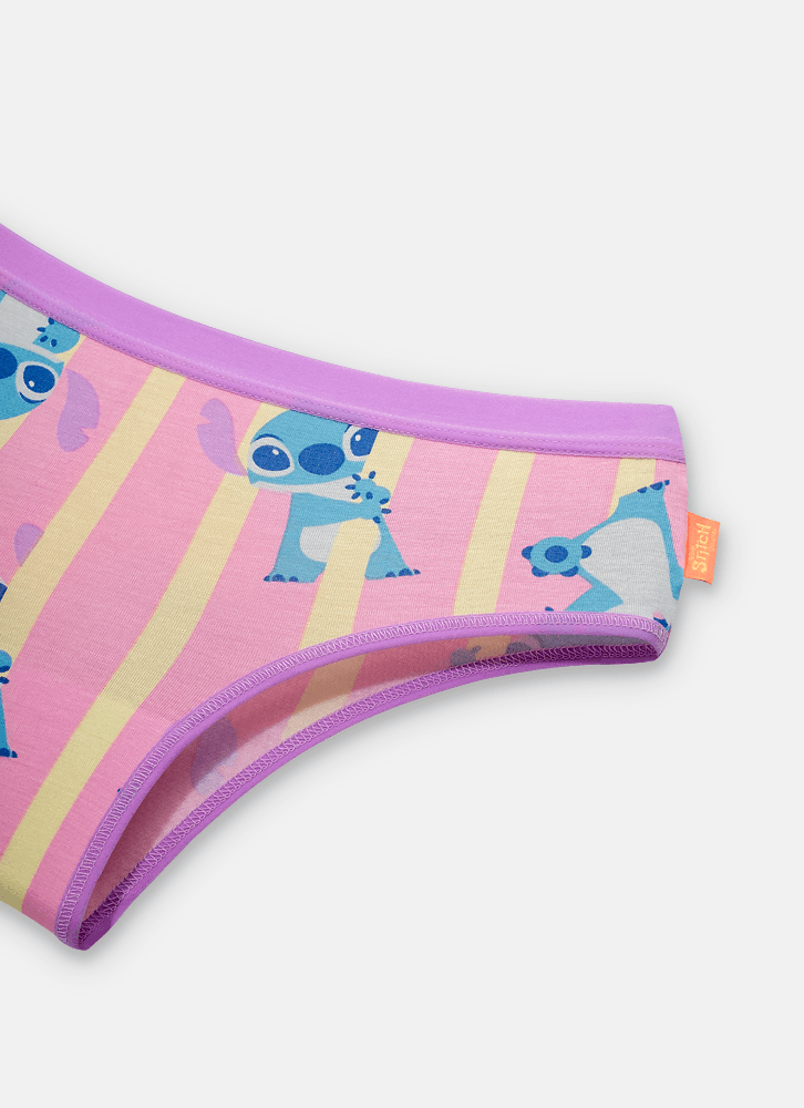 Calcinha Boneca Viscolycra Menina Teen Stitch