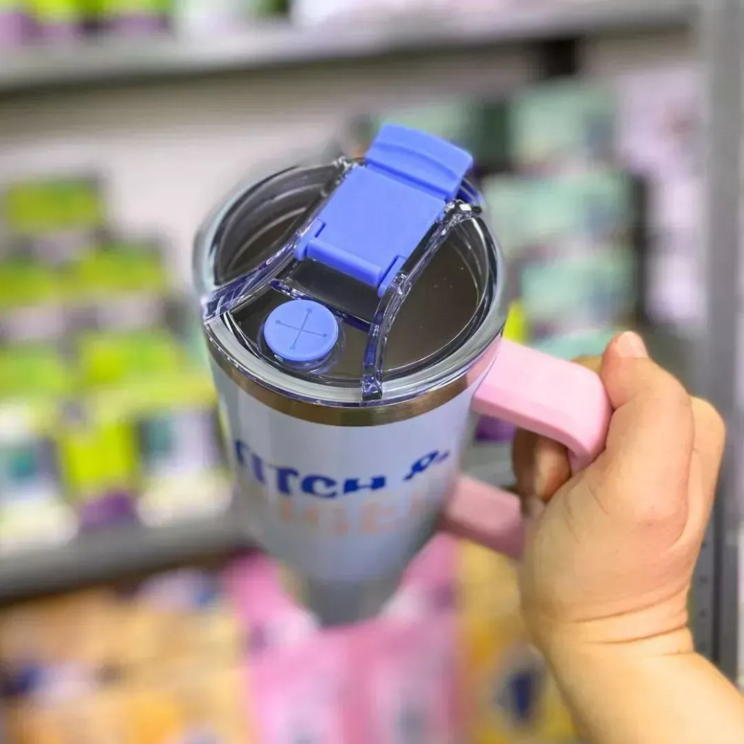 Canecão Tumbler Stitch e Angel 1,15L + Pingente Grátis