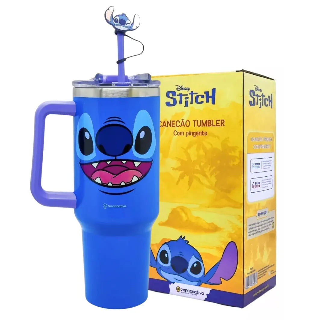 Canecão Tumbler Stitch 1,15L + Pingente Grátis