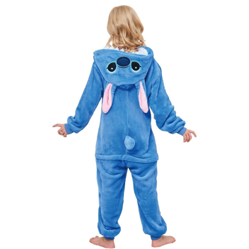 Pijama Kigurumi Infantil Stitch + Pantufa de Brinde