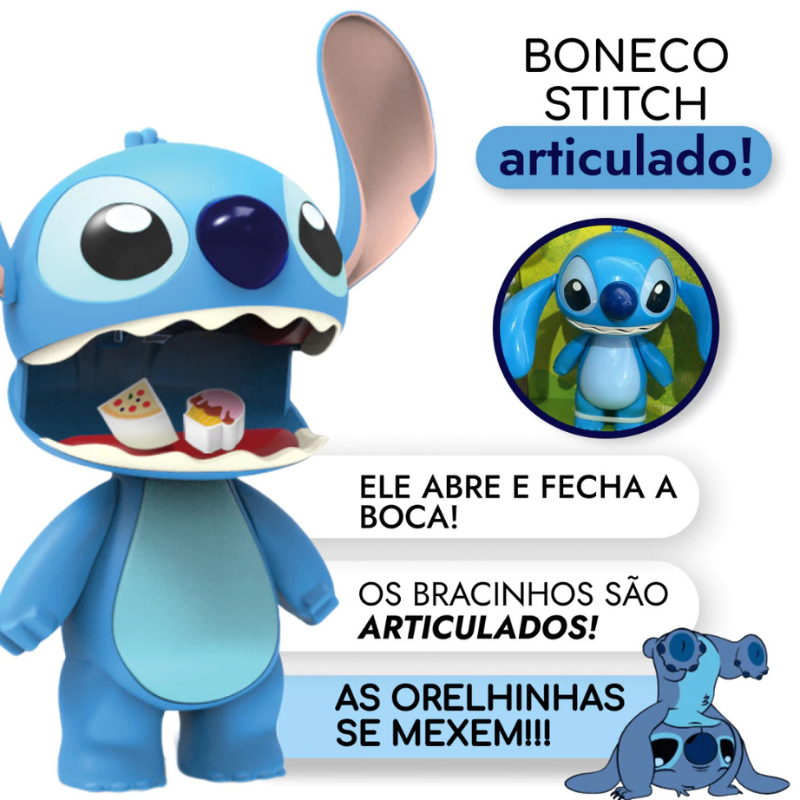 Boneco Stitch Articulado Original Disney – Elka