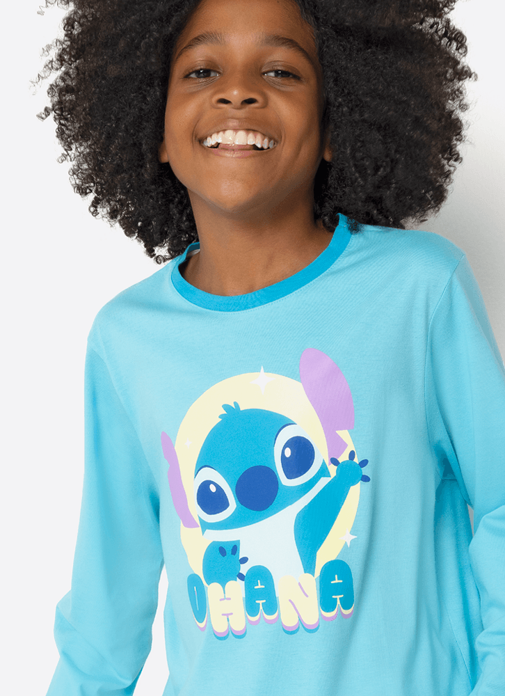 Pijama Longo Pijama Manga Longa Algodão Masculino