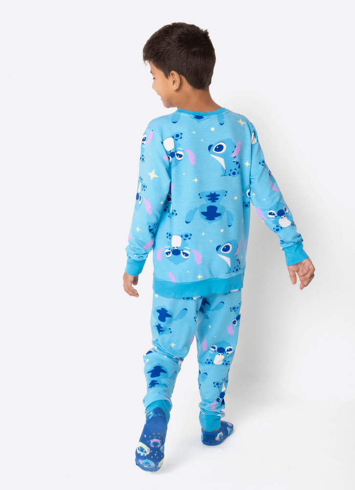 Pijama Manga Longa Ultra Visco Menino Stitch