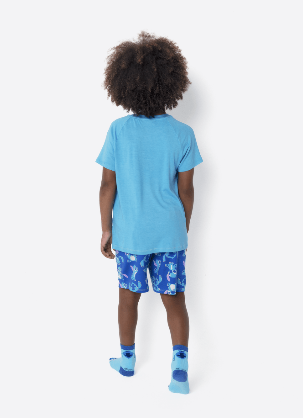 Pijama Manga Curta Menino Stitch