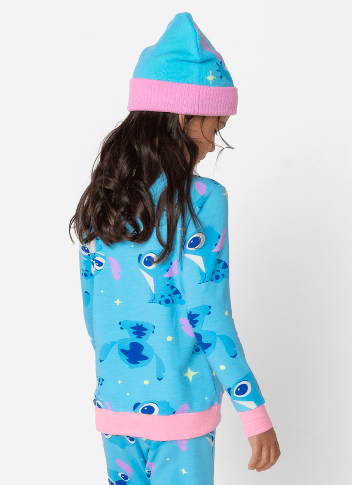 Pijama Manga Longa Ultra Visco Menina Stitch