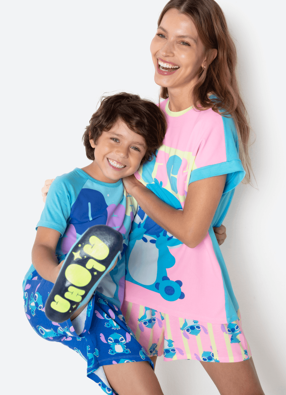 Pijama Manga Curta Viscolycra Menino Stitch