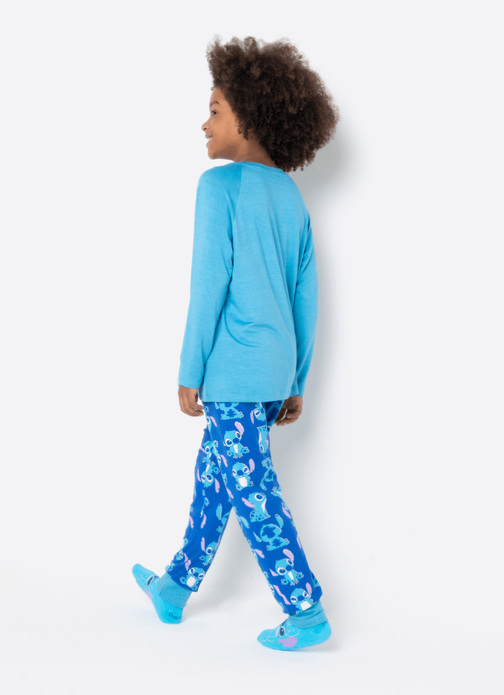 Pijama Manga Longa Viscolycra Menino Stitch