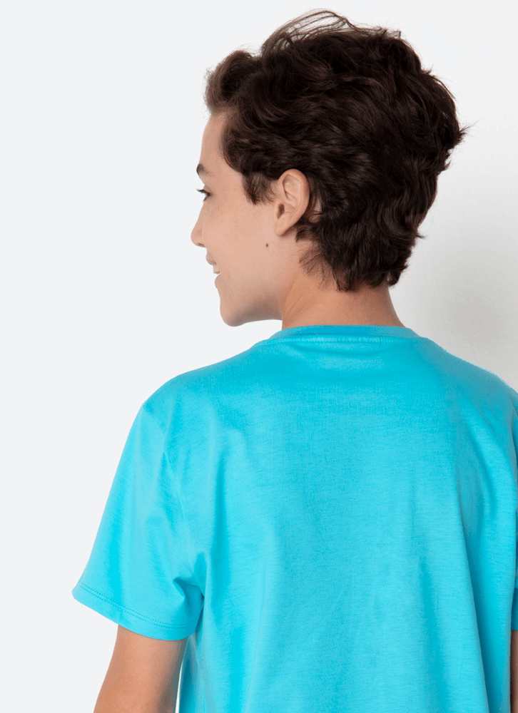 Pijama Manga Curta Algodão Menino Teen Stitch