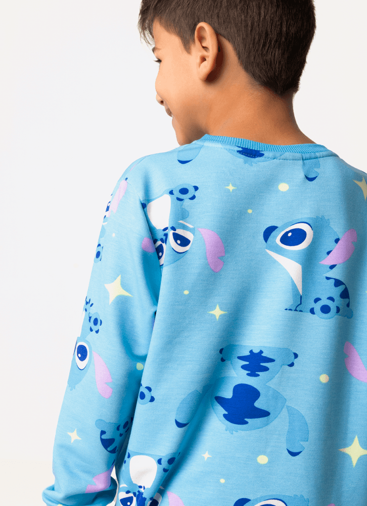 Pijama Manga Longa Ultra Visco Menino Stitch