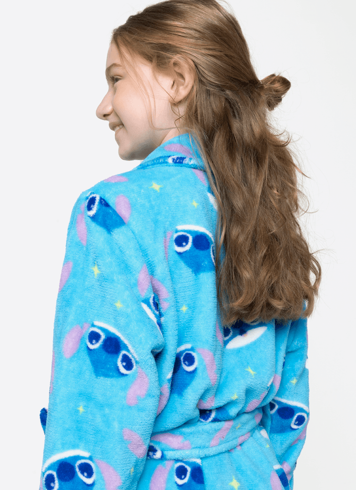 Roupão Manga Longa Soft Menina Teen Stitch