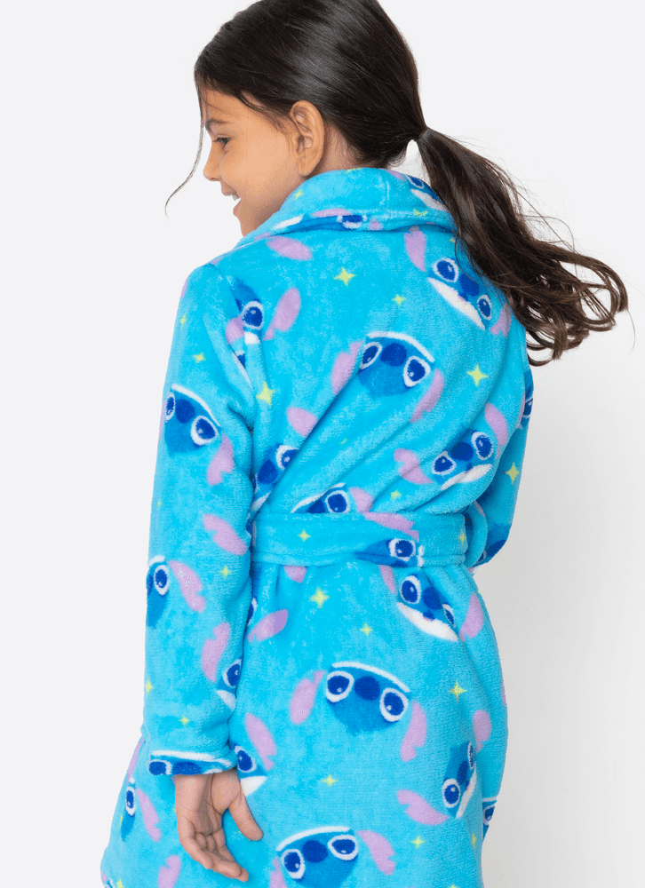 Roupão Manga Longa Soft Menina Stitch