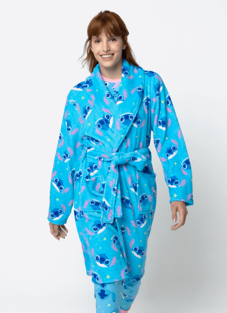 Roupão Manga Longa Soft Feminino Stitch