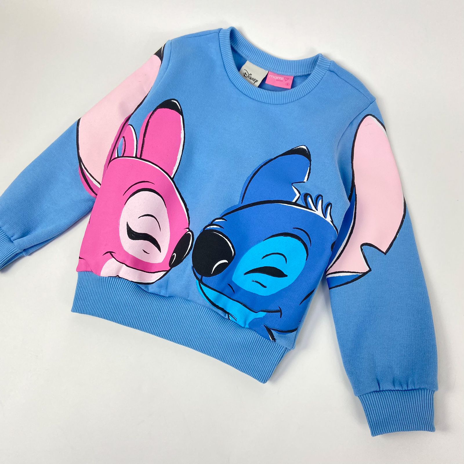 Conjunto de Moletom Baby Blue Stitch