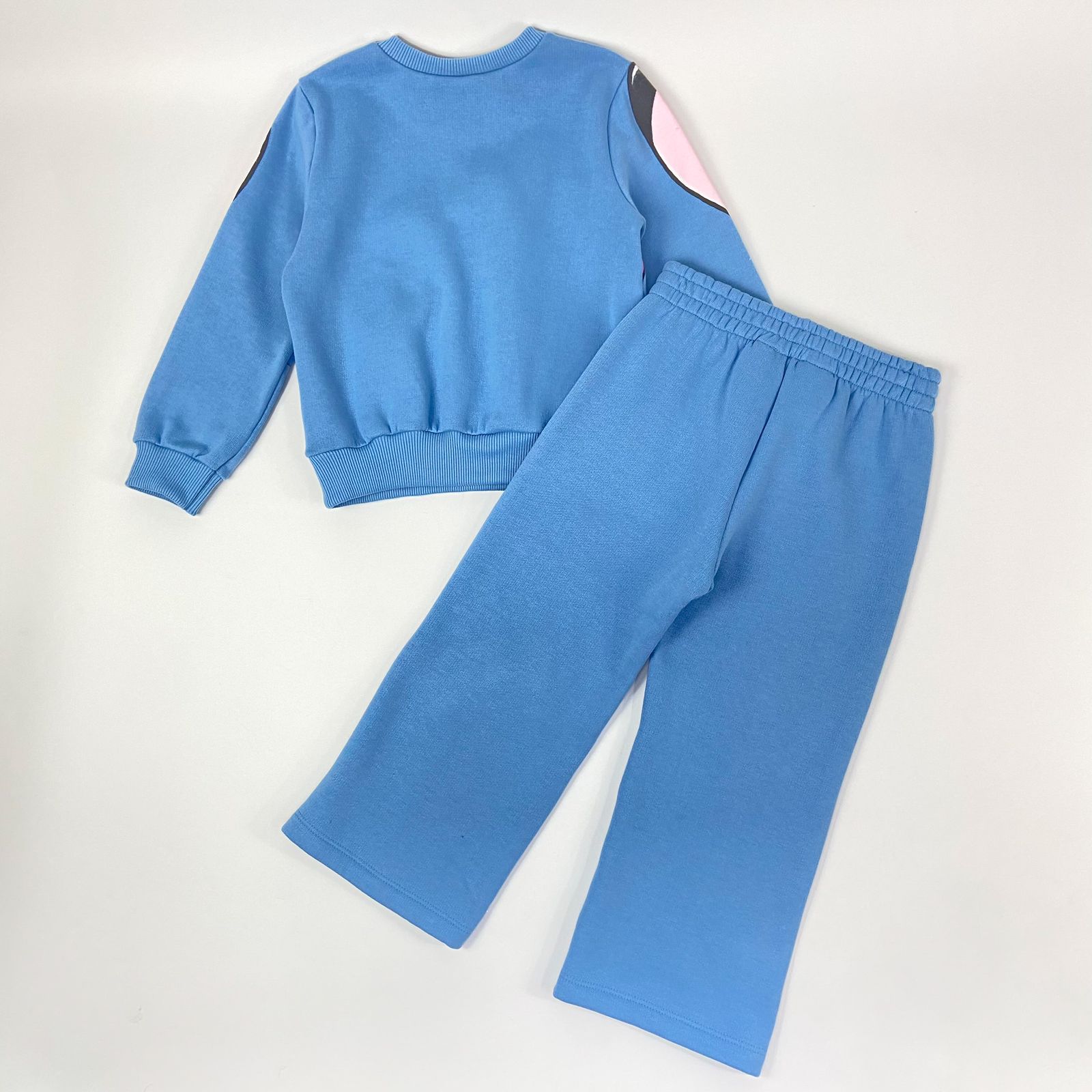 Conjunto de Moletom Baby Blue Stitch