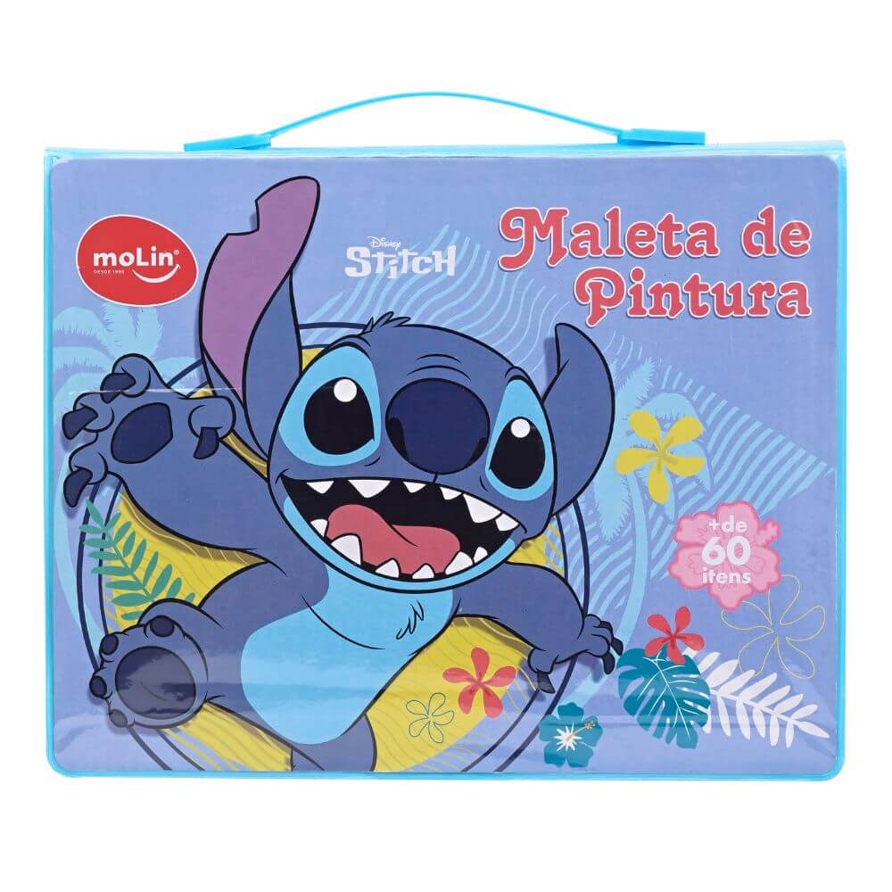 Maleta de Pintura Stitch com 64 Itens