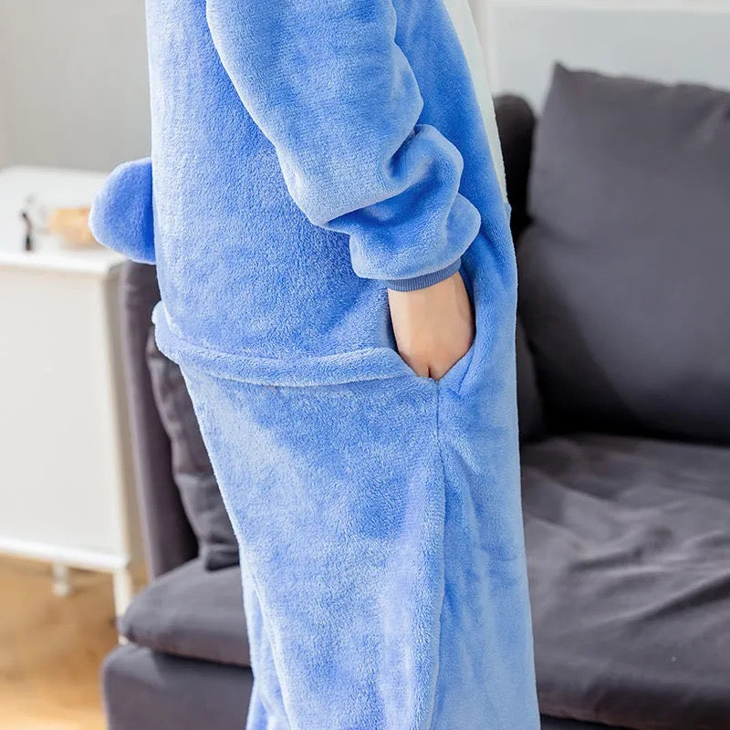 Pijama Kigurumi Stitch + Pantufa de Brinde